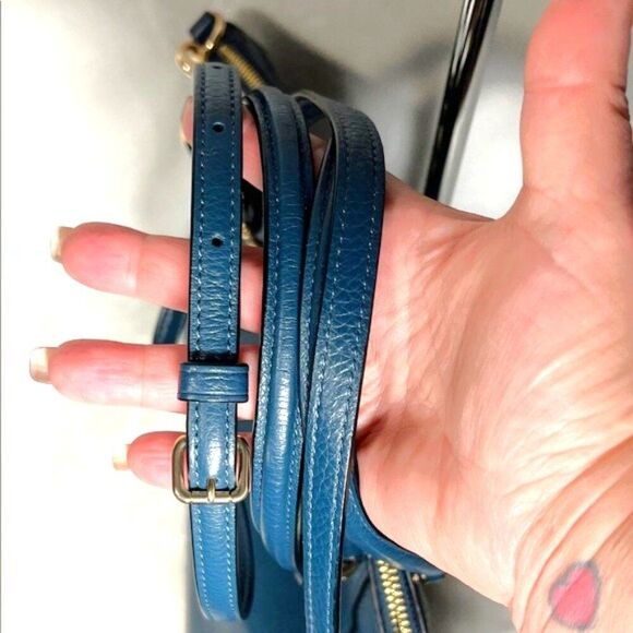 Coach Prairie Satchel Teal Leather Bag - #79997 - Picture 5 of 10